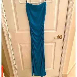 Forever 21 turquoise maxi dress Size small